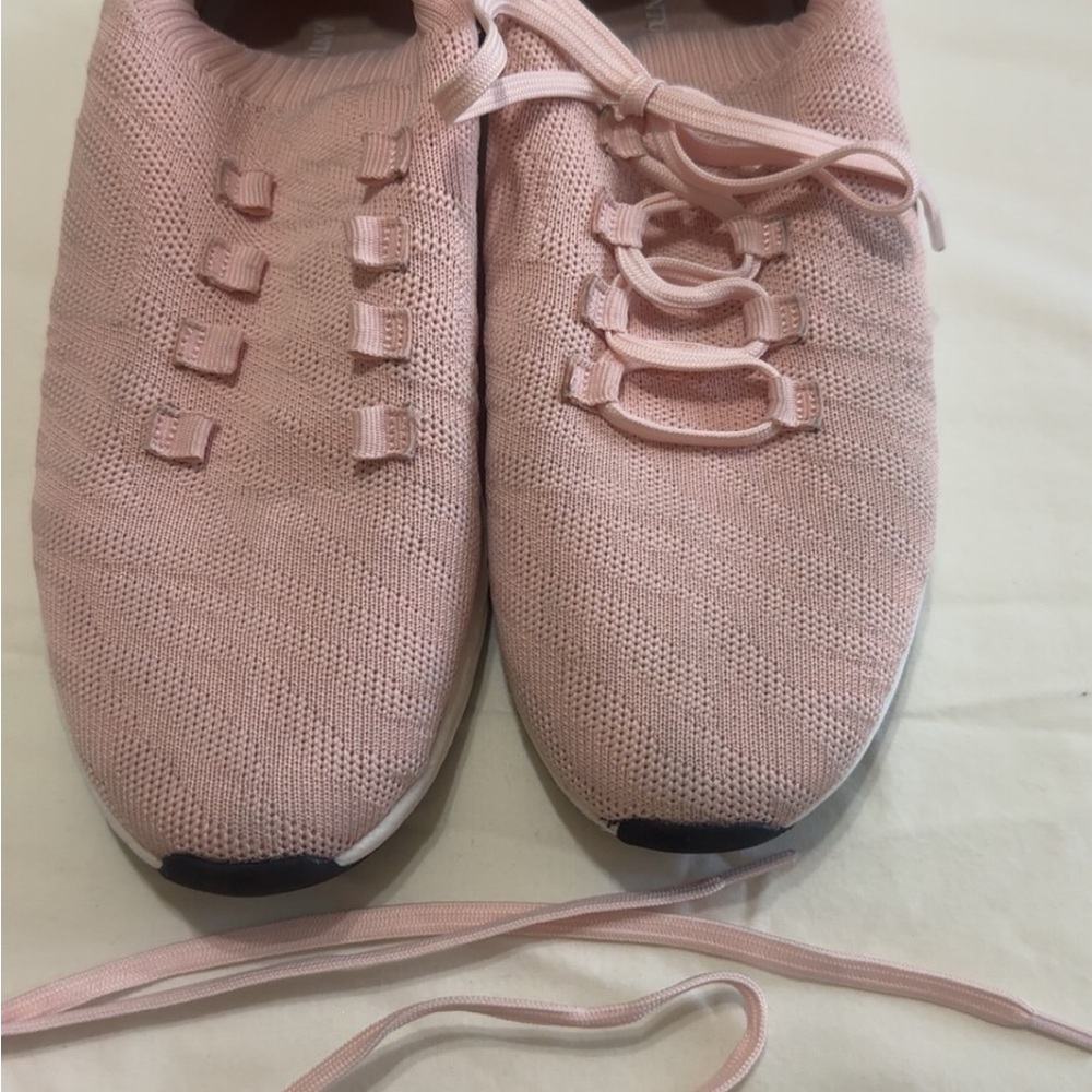 ANTONIO MELANI Pink Knit Sneakers Sleek Design